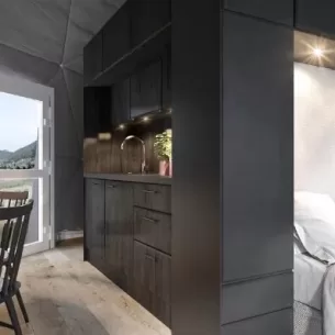 Dome modules for glamping.