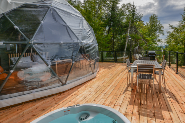 glamping dome structure