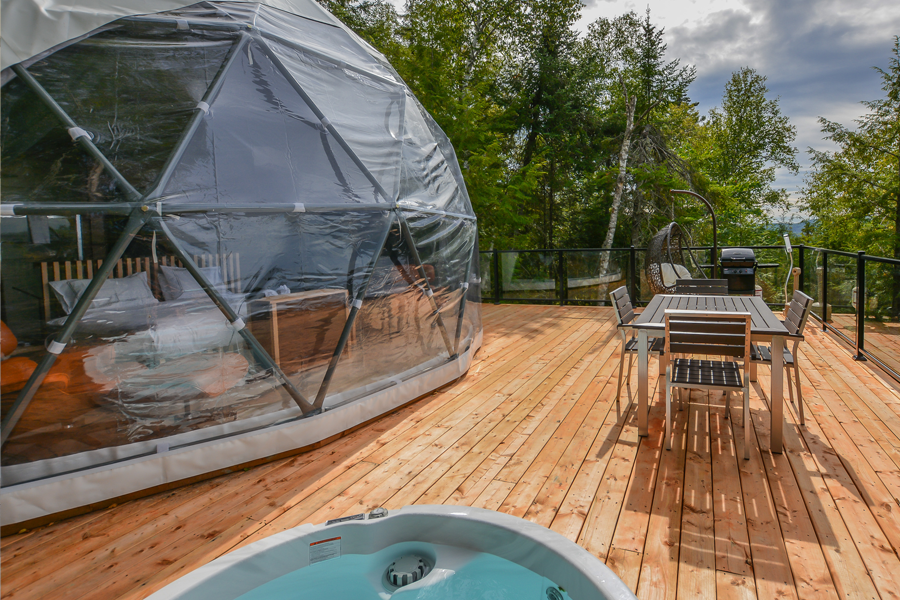 glamping dome structure